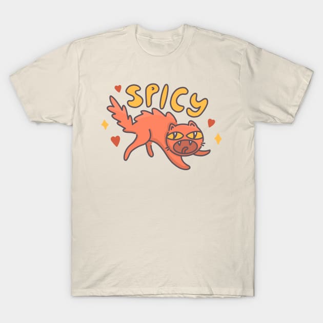 Spicy Cat T-Shirt by sadsquatch